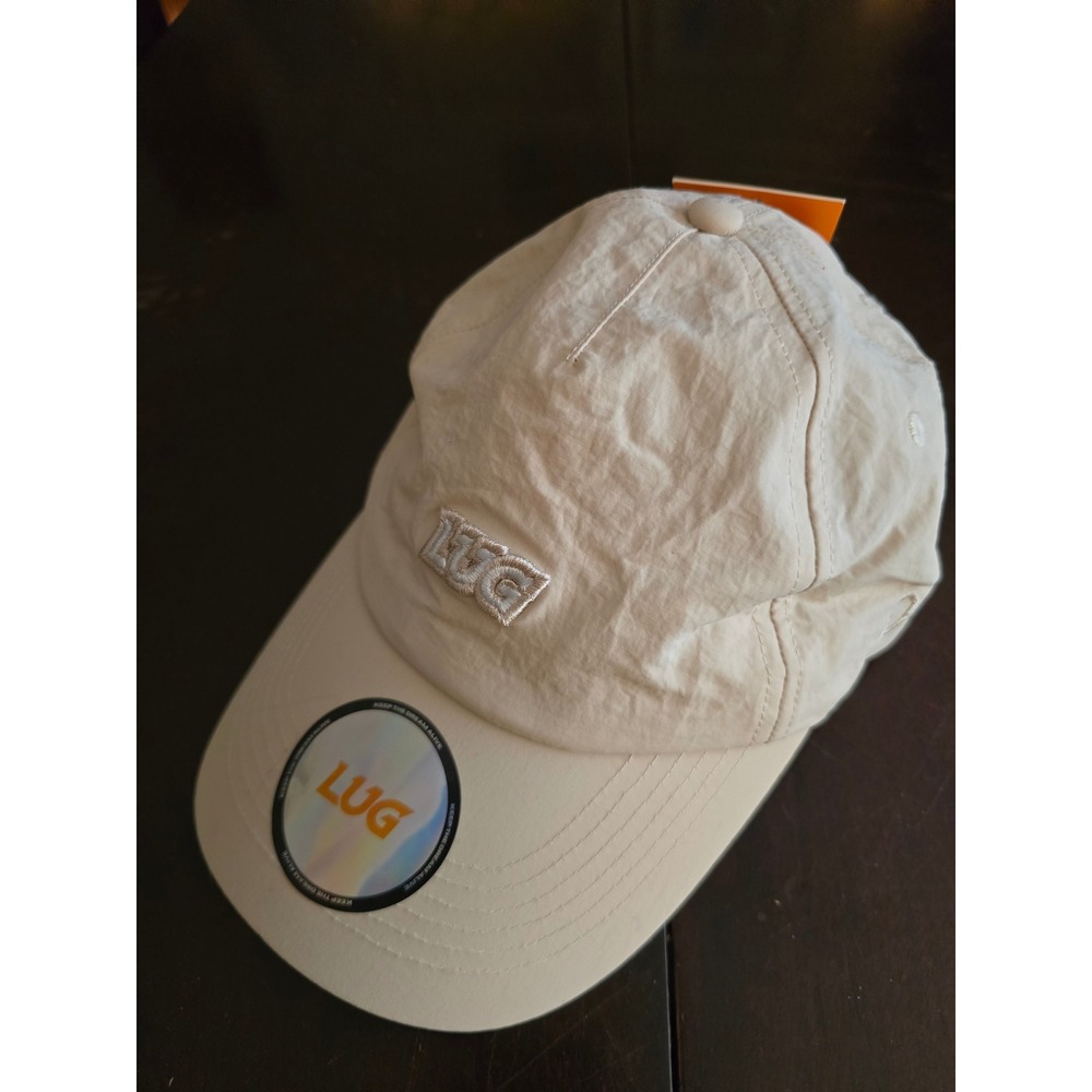 NWT LUG Beige Cream Embroidered Logo Baseball Cap Keep The Dream Alive - Picture 3 of 6